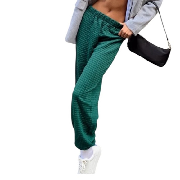 Princess Polly Aarabella Jogger Sweatpants – Deep Green - Picture 6 of 9